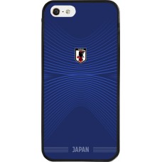 iPhone 5/5s / SE (2016) Case Hülle - Silikon schwarz Japan 2026 personalisierbares Fussballtrikot