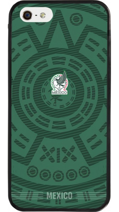 iPhone 5/5s / SE (2016) Case Hülle - Silikon schwarz Mexiko 2026 personalisierbares Fussballtrikot
