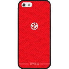 iPhone 5/5s / SE (2016) Case Hülle - Silikon schwarz Tunesien 2026 personalisierbares Fussballtrikot