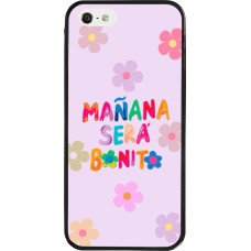 iPhone 5/5s / SE (2016) Case Hülle - Silikon schwarz Karol G Manana sera bonito