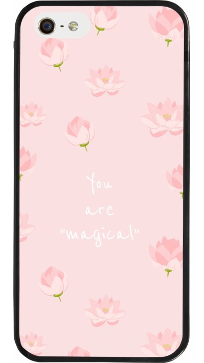 iPhone 5/5s / SE (2016) Case Hülle - Silikon schwarz Mom 2023 your are magical