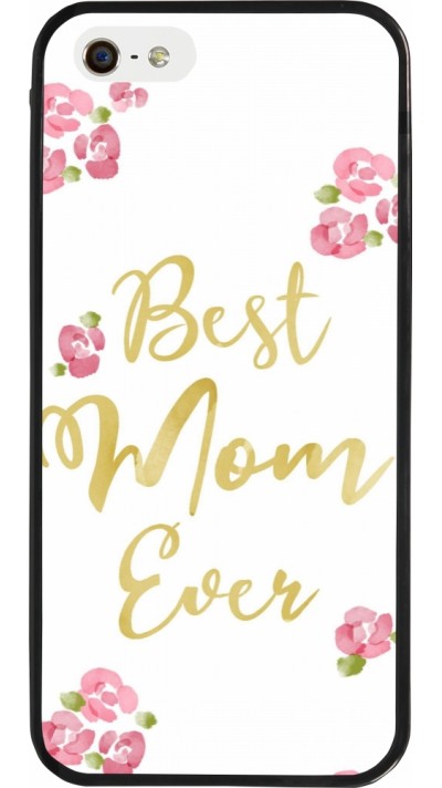 iPhone 5/5s / SE (2016) Case Hülle - Silikon schwarz Mom 2024 best Mom ever