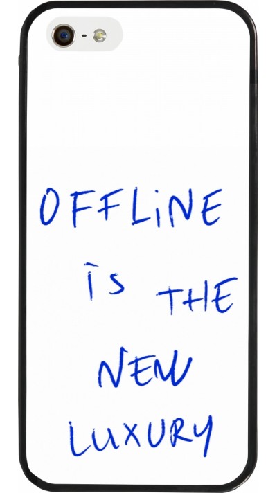 iPhone 5/5s / SE (2016) Case Hülle - Silikon schwarz Offline is the new luxury