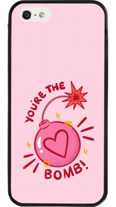 iPhone 5/5s / SE (2016) Case Hülle - Silikon schwarz Saint Valentines Day 26 You are the bomb