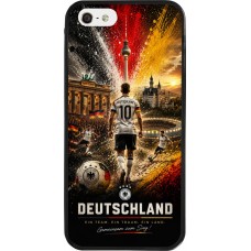 iPhone 5/5s / SE (2016) Case Hülle - Silikon schwarz Fussball Deutschland splash 2026