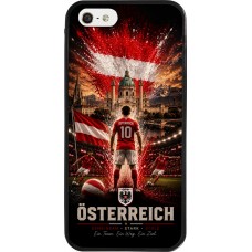 iPhone 5/5s / SE (2016) Case Hülle - Silikon schwarz Fussball Österreich splash 2026