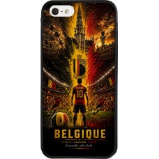 iPhone 5/5s / SE (2016) Case Hülle - Silikon schwarz Fussball Belgien splash 2026