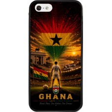 iPhone 5/5s / SE (2016) Case Hülle - Silikon schwarz Fussball Ghana splash 2026
