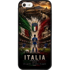 iPhone 5/5s / SE (2016) Case Hülle - Silikon schwarz Fussball Italien splash 2026