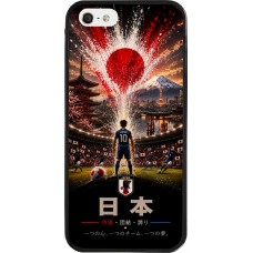 iPhone 5/5s / SE (2016) Case Hülle - Silikon schwarz Fussball Japan splash 2026
