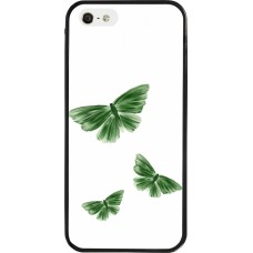 iPhone 5/5s / SE (2016) Case Hülle - Silikon schwarz Butterflies 2026