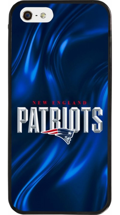 iPhone 5/5s / SE (2016) Case Hülle - Silikon schwarz Super Bowl 26 Patriots 2