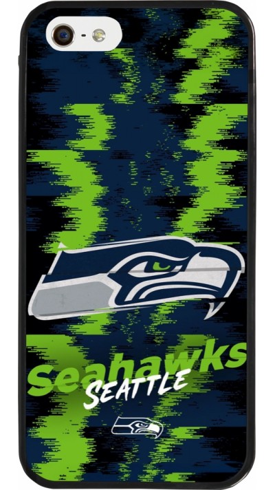 iPhone 5/5s / SE (2016) Case Hülle - Silikon schwarz Super Bowl 26 Seattle 2