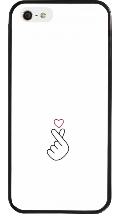 iPhone 5/5s / SE (2016) Case Hülle - Silikon schwarz Valentine 2024 heat by Millennials