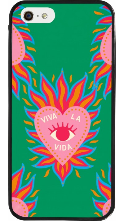 iPhone 5/5s / SE (2016) Case Hülle - Silikon schwarz Viva la vida 2026