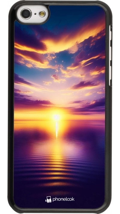 iPhone 5c Case Hülle - Sonnenuntergang gelb violett