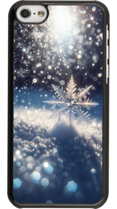 iPhone 5c Case Hülle - Schneeflocke Solar Glanz