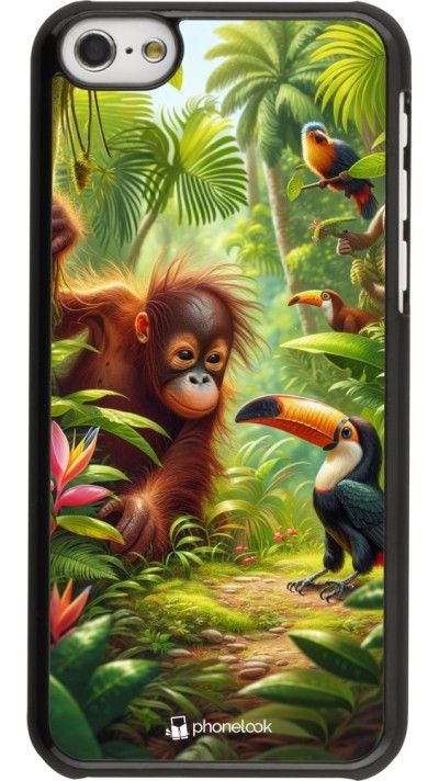 iPhone 5c Case Hülle - Tropischer Dschungel Tayrona