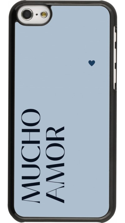 iPhone 5c Case Hülle - Valentine 2024 mucho amor azul