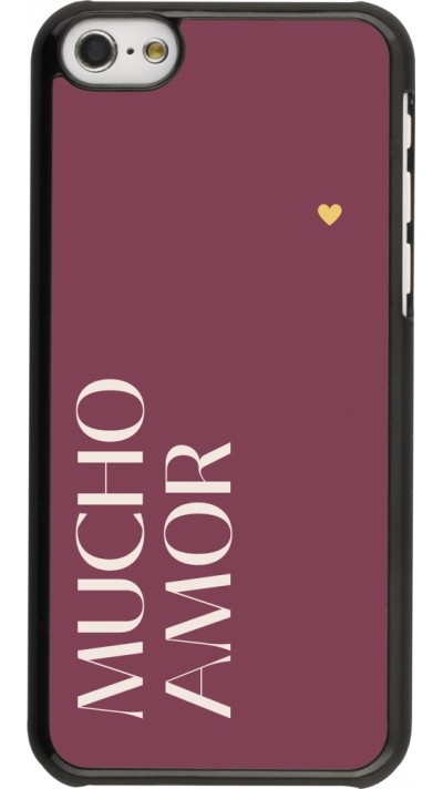 iPhone 5c Case Hülle - Valentine 2024 mucho amor rosado