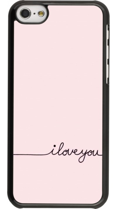 iPhone 5c Case Hülle - Valentine 2023 i love you writing