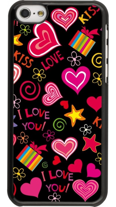 iPhone 5c Case Hülle - Valentine 2023 love symbols