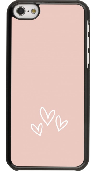 iPhone 5c Case Hülle - Valentine 2023 three minimalist hearts