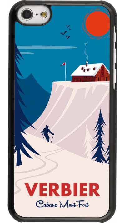 iPhone 5c Case Hülle - Verbier Cabane Mont-Fort