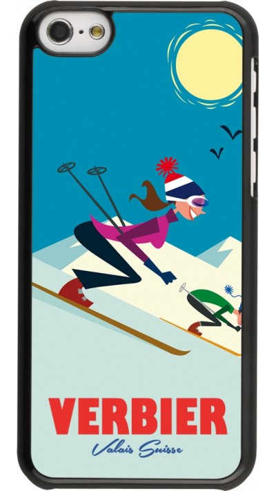 iPhone 5c Case Hülle - Verbier Ski Downhill