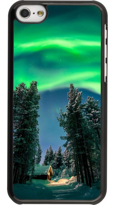 iPhone 5c Case Hülle - Winter 22 Northern Lights