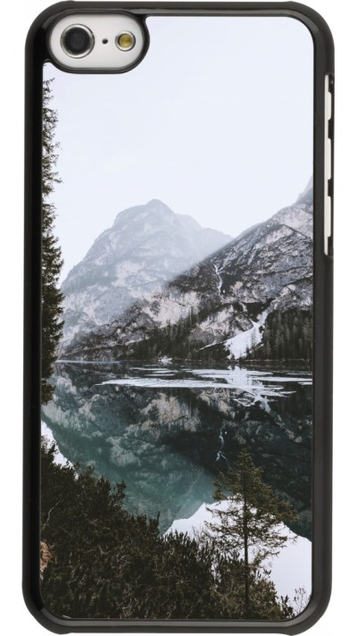 iPhone 5c Case Hülle - Winter 22 snowy mountain and lake