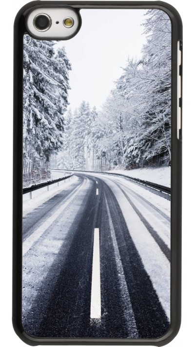 iPhone 5c Case Hülle - Winter 22 Snowy Road