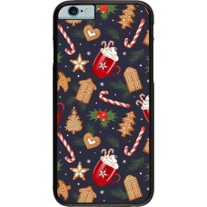 iPhone 6/6s Case Hülle - Christmas 25 Pattern Gingerbread House