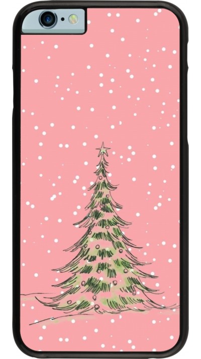 iPhone 6/6s Case Hülle - Christmas 25 Pink Tree