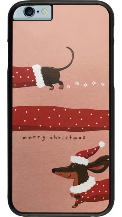 Coque iPhone 6/6s - Christmas 25 Teckel Merry Xmas