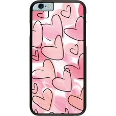 iPhone 6/6s Case Hülle - Easter 2023 pink hearts