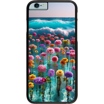 iPhone 6/6s Case Hülle - Blumenmeer Wellen