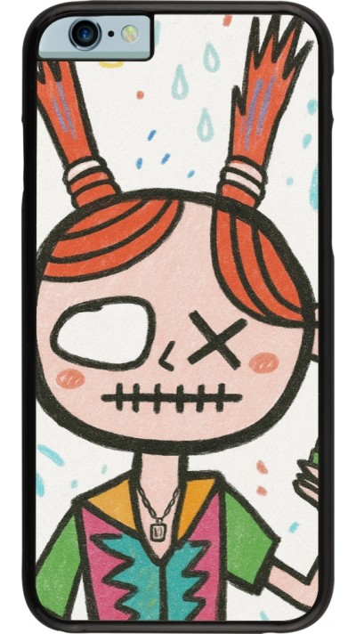 iPhone 6/6s Case Hülle - Little Girl Sketch