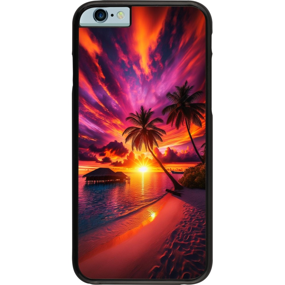 iPhone 6/6s Case Hülle - Malediven Abenddämmerung Glückseligkeit