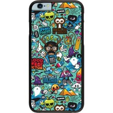 iPhone 6/6s Case Hülle - Mixed Cartoons Turquoise