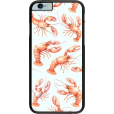 iPhone 6/6s Case Hülle - Muster von pastellfarbenen Hummern