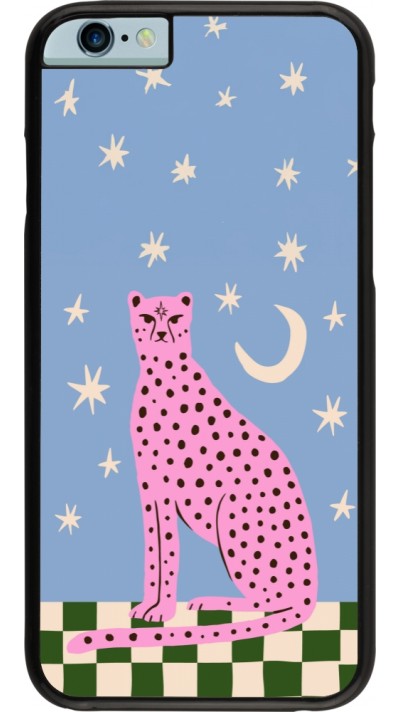 iPhone 6/6s Case Hülle - Pink leopard with stars 2026