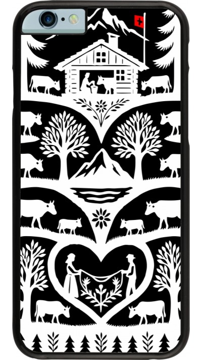 iPhone 6/6s Case Hülle - Poya Schweiz 2 schwarz