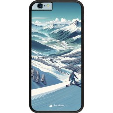 iPhone 6/6s Case Hülle - Snowboarder Berg