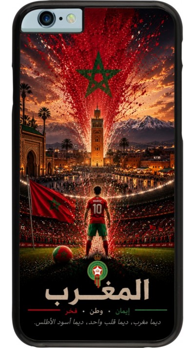 iPhone 6/6s Case Hülle - Fussball Marokko splash 2026