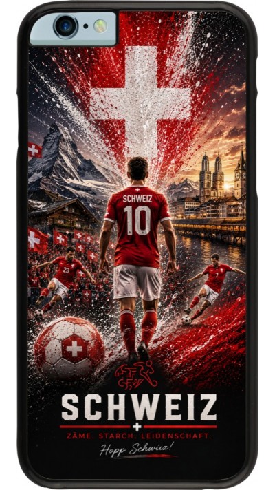 iPhone 6/6s Case Hülle - Fussball Schweiz splash 2026