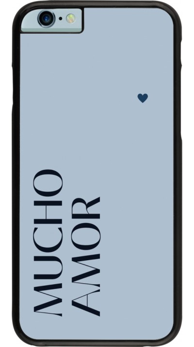 iPhone 6/6s Case Hülle - Valentine 2024 mucho amor azul