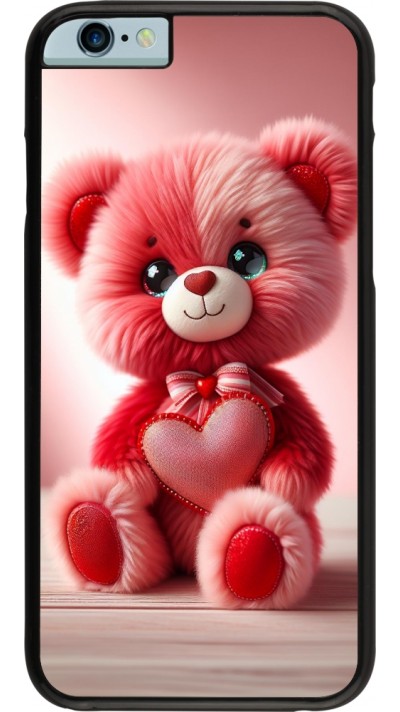 iPhone 6/6s Case Hülle - Valentin 2024 Rosaroter Teddybär