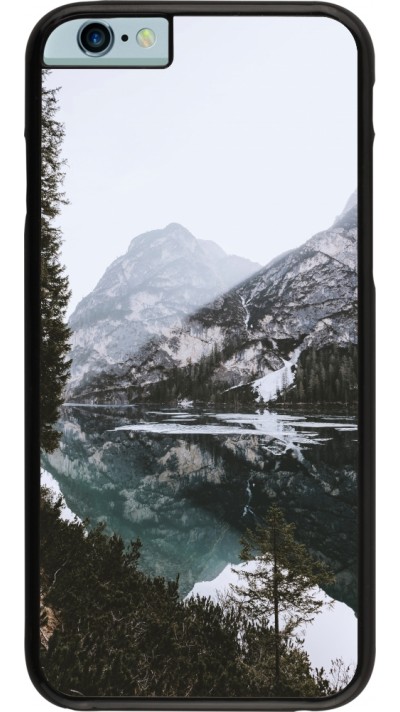 iPhone 6/6s Case Hülle - Winter 22 snowy mountain and lake