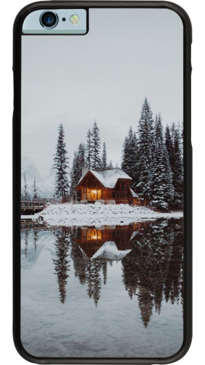 iPhone 6/6s Case Hülle - Winter 25 Winter house forest afternoon